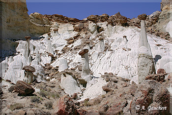 Blick auf Hoodoo-Gruppe